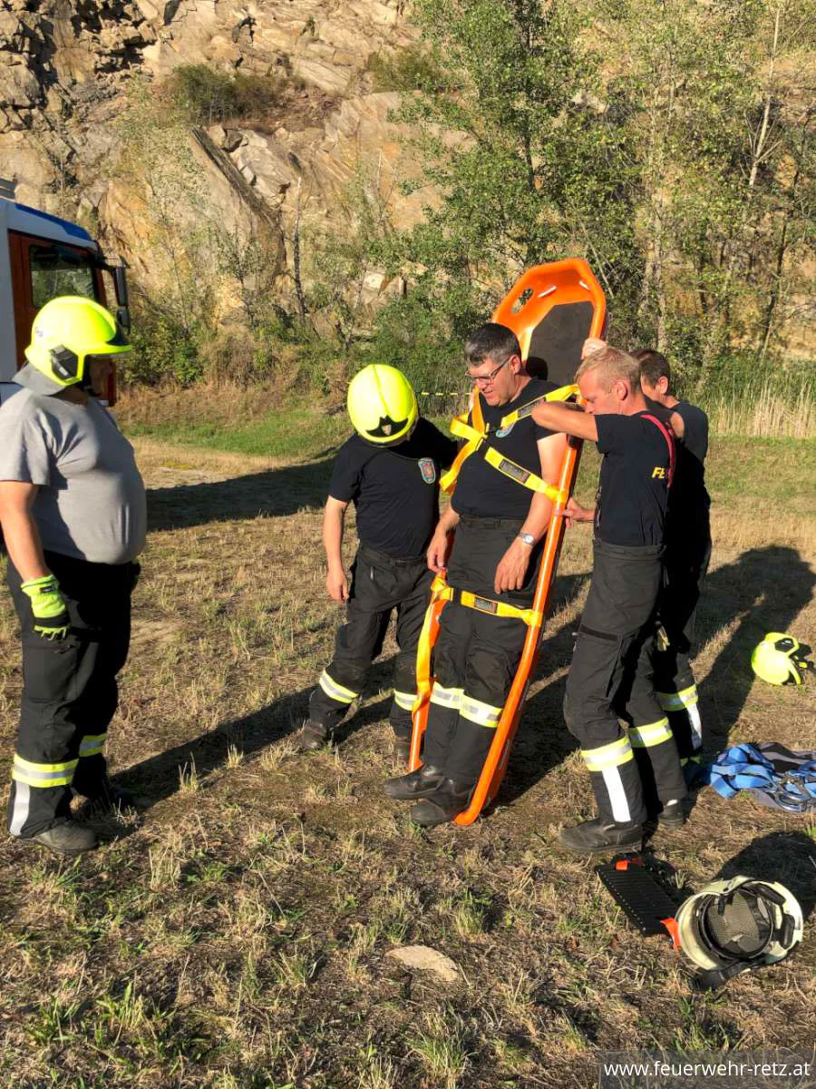 Foto 2, 14.08.2023, Technische Übung im Steinbruch Obernalb