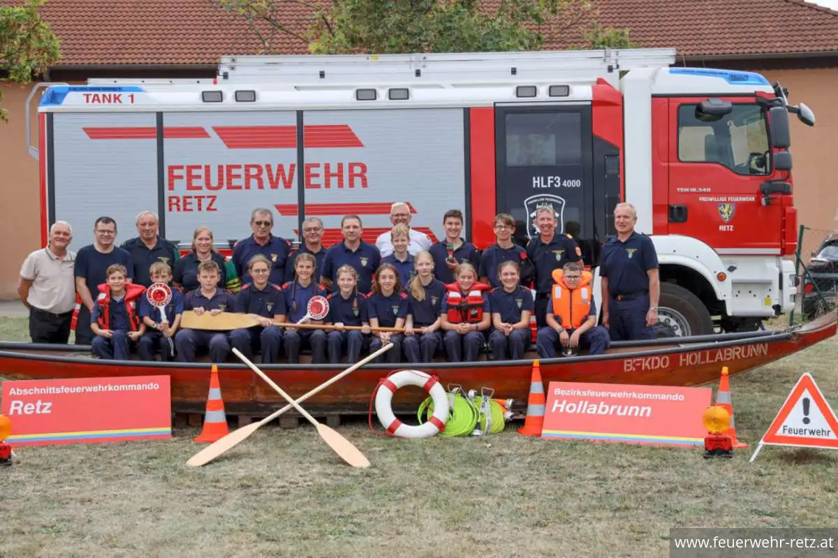 Foto 11, 03.10.2023, Erlebniswandertag der Feuerwehrjugend in Retz - 250 Kinder und Jugendliche beim Fertigkeitsabzeichen 