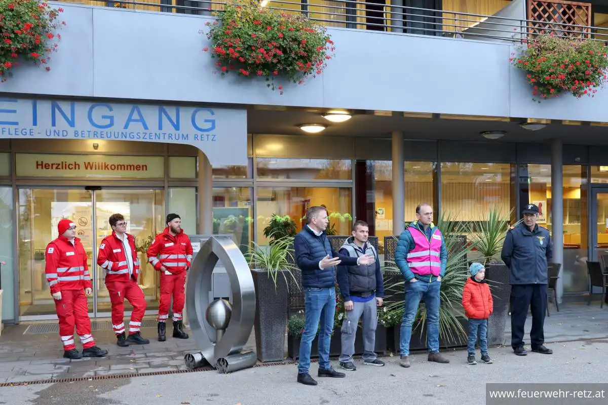 Foto 26, 19.11.2023, Branddienstübung im Pflegezentrum Retz