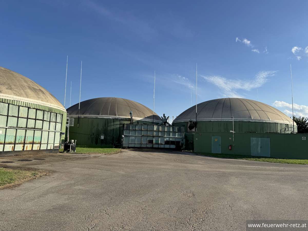 Foto 2, 28.07.2025, Einsatzübung in der Biogasanlage Retz