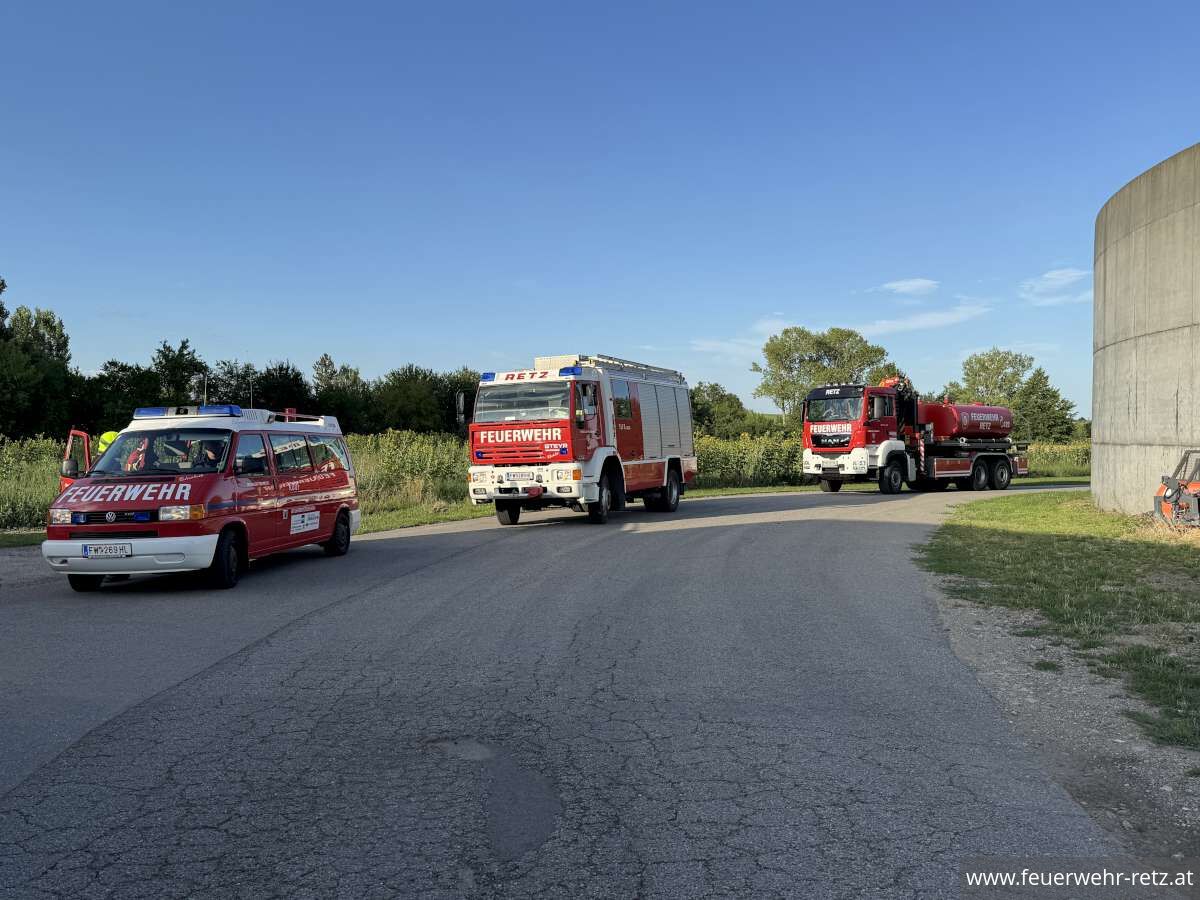 Foto 3, 28.07.2025, Einsatzübung in der Biogasanlage Retz