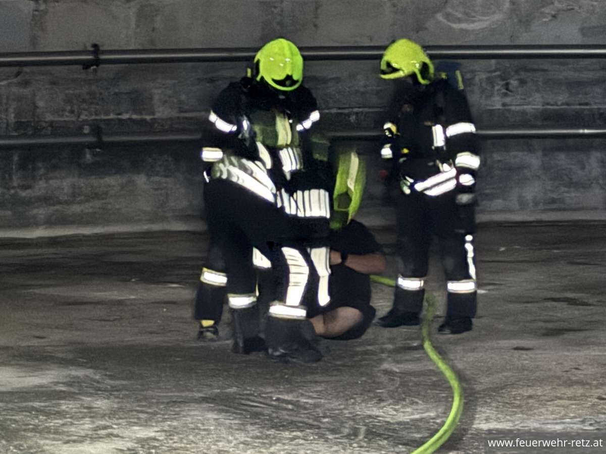 Foto 9, 28.07.2025, Einsatzübung in der Biogasanlage Retz