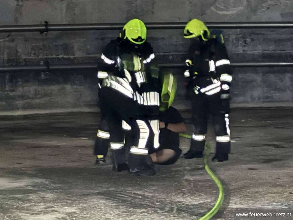 Foto 9, 28.07.2025, Einsatzübung in der Biogasanlage Retz