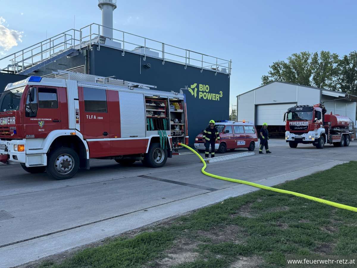 Foto 11, 28.07.2025, Einsatzübung in der Biogasanlage Retz