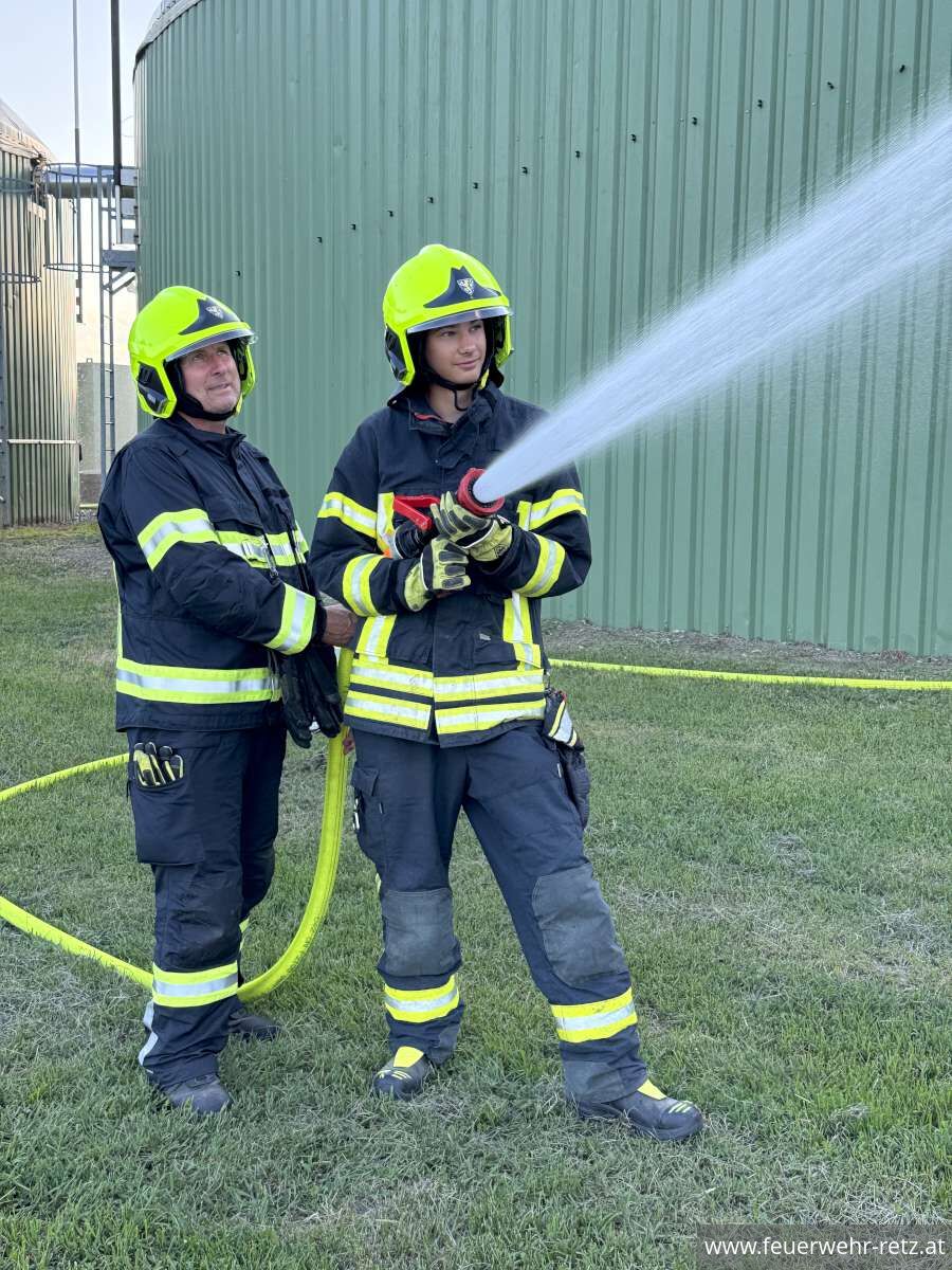 Foto 12, 28.07.2025, Einsatzübung in der Biogasanlage Retz