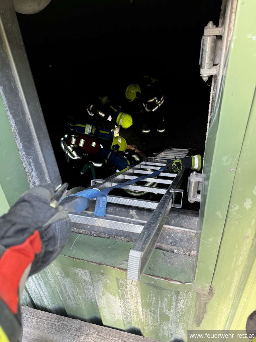 Foto 13, 28.07.2025, Einsatzübung in der Biogasanlage Retz