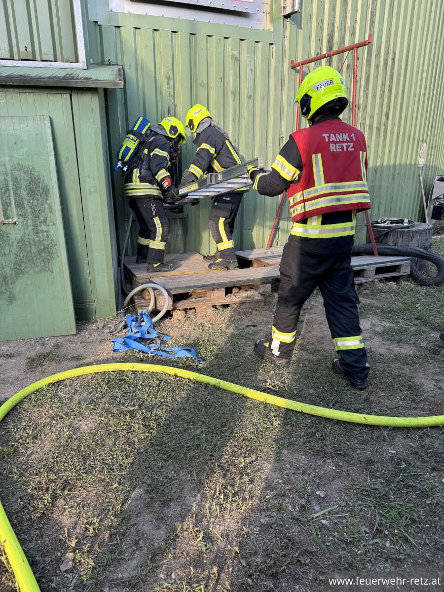 Foto 14, 28.07.2025, Einsatzübung in der Biogasanlage Retz