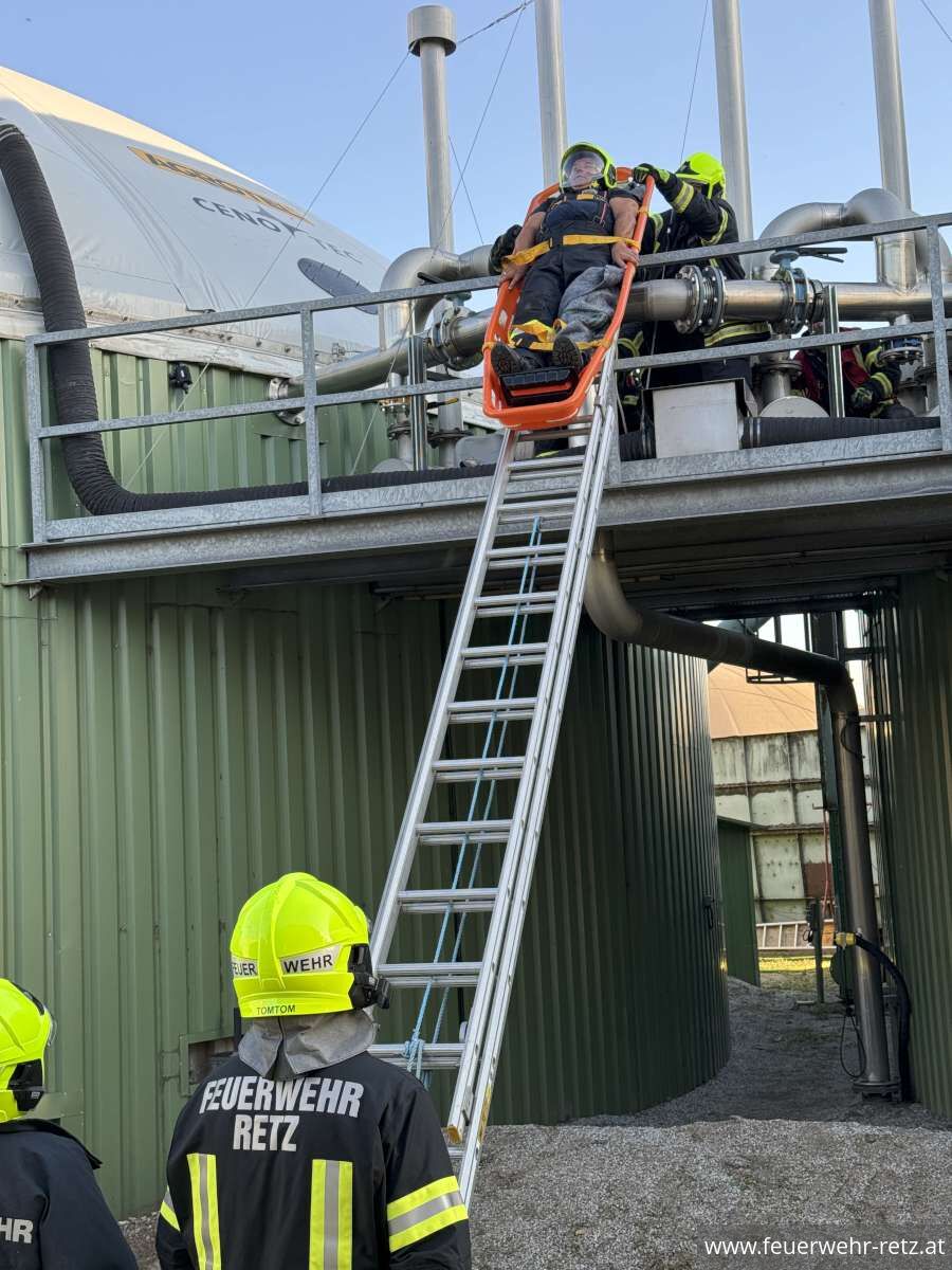 Foto 18, 28.07.2025, Einsatzübung in der Biogasanlage Retz