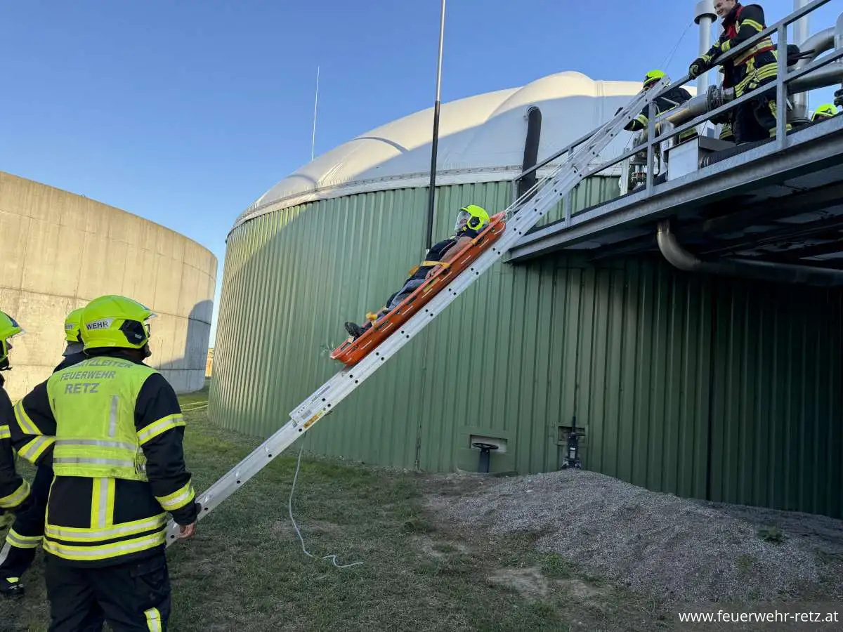 Foto 19, 28.07.2025, Einsatzübung in der Biogasanlage Retz