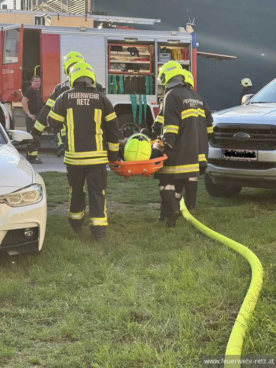 Foto 20, 28.07.2025, Einsatzübung in der Biogasanlage Retz