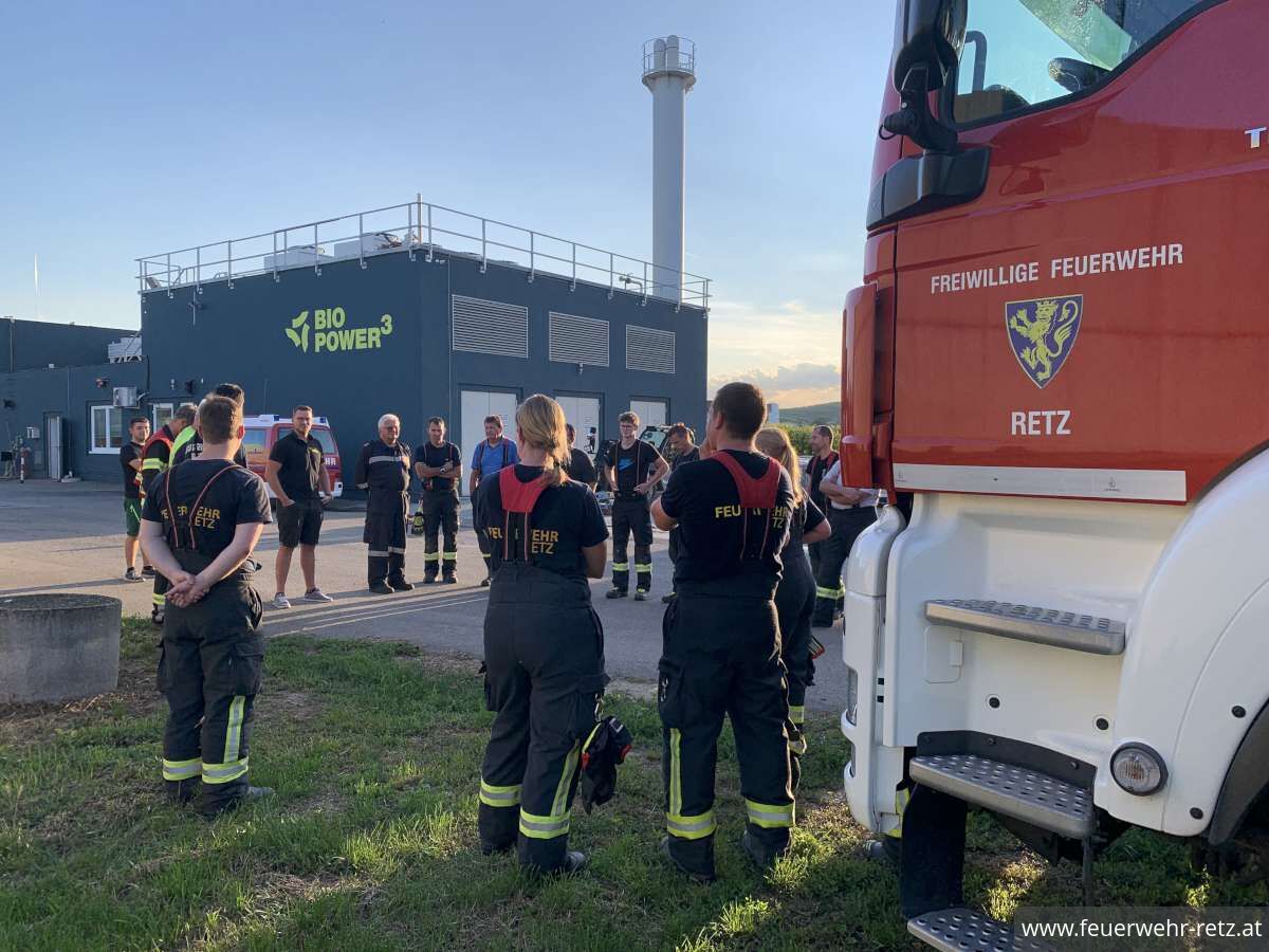 Foto 21, 28.07.2025, Einsatzübung in der Biogasanlage Retz