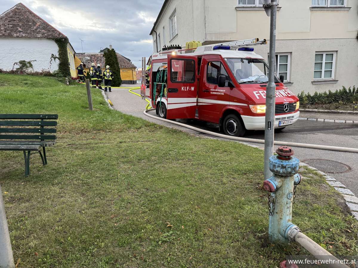 Foto 1, 13.10.2025, Unterabschnittsübung des UA Retz in Kleinriedenthal
