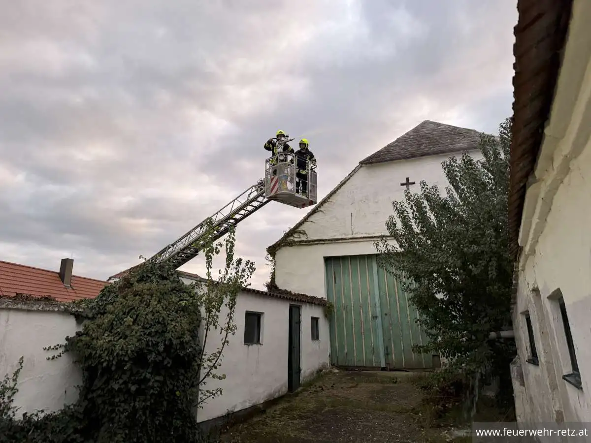 Foto 12, 13.10.2025, Unterabschnittsübung des UA Retz in Kleinriedenthal