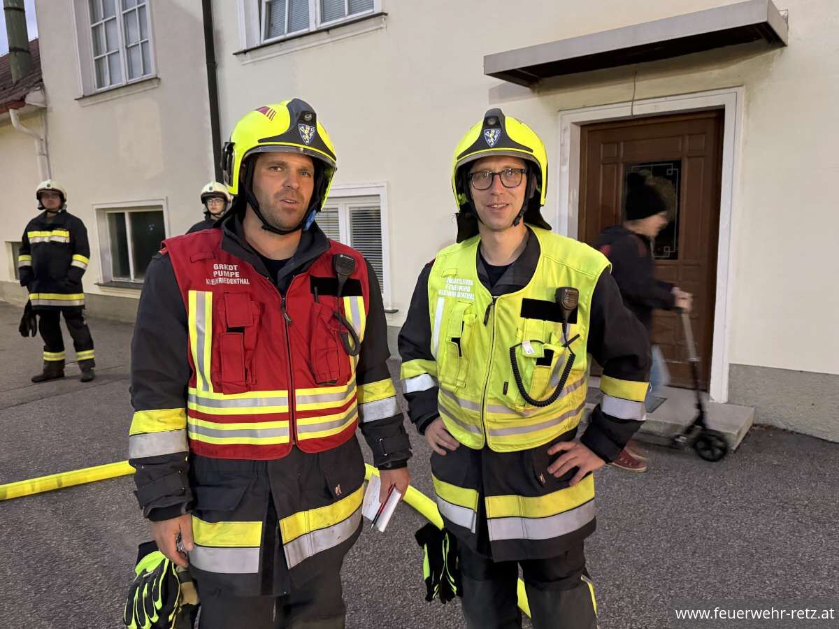 Foto 21, 13.10.2025, Unterabschnittsübung des UA Retz in Kleinriedenthal