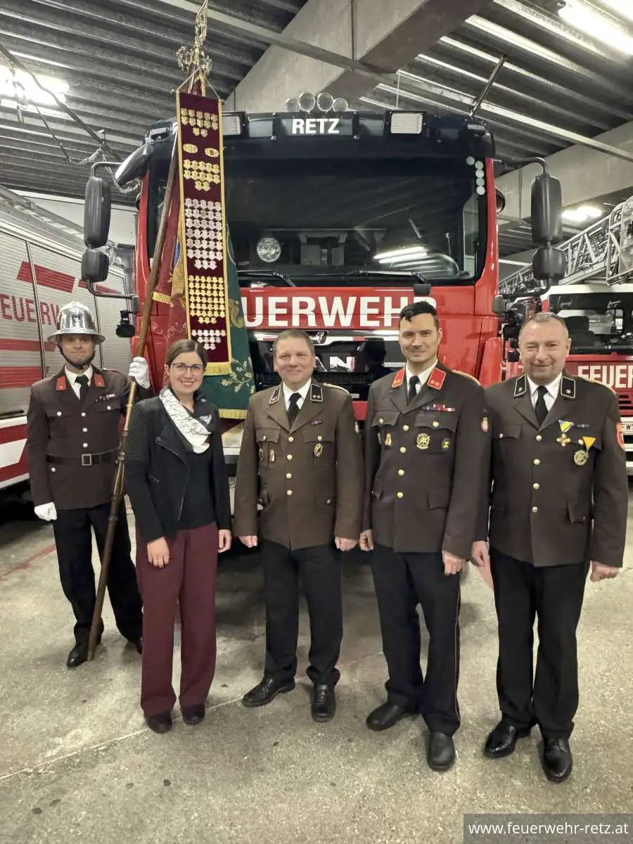 Foto 1, 17.01.2026, Neues Kommando an der Spitze der Feuerwehr Retz