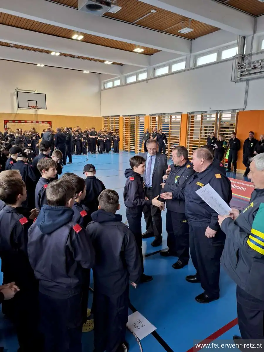 Foto 9, 23.03.2026, Erfolgreicher Wissenstest am Samstag, den 21. März der Feuerwehrjugend Retz in Hollabrunn!