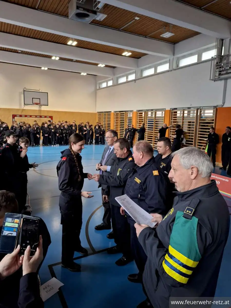 Foto 10, 23.03.2026, Erfolgreicher Wissenstest am Samstag, den 21. März der Feuerwehrjugend Retz in Hollabrunn!