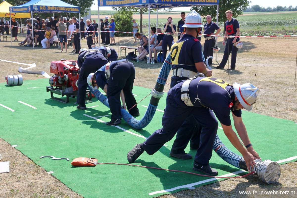Foto 5, 03.07.2026, Erfolgreiche Teilnahme der FF Retz bei den Bezirksfeuerwehrleistungsbewerben in Unterretzbach