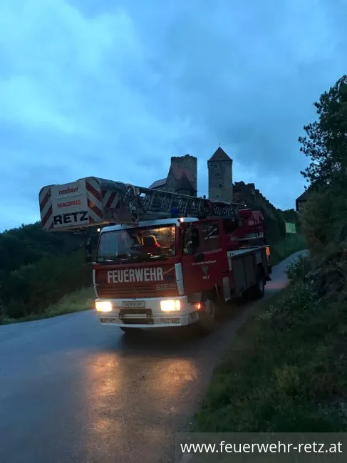 Foto 1, 08.06.2020, Technischer Einsatz - Baum droht auf Haus zu stürzen
