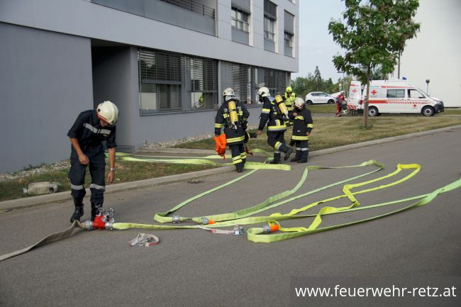 Foto 1, 14.06.2018, Unterabschnittsübung des UA Retz - NÖ Pflege- und Betreuungszentrum Retz