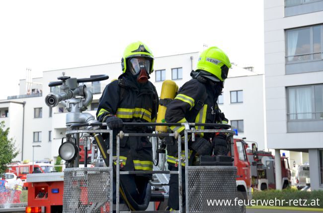 Foto 9, 14.06.2018, Unterabschnittsübung des UA Retz - NÖ Pflege- und Betreuungszentrum Retz