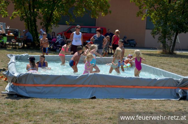 Foto 1, 07.08.2018, Hitzerekord beim Ferienspiel der Freiwilligen Feuerwehr Retz
