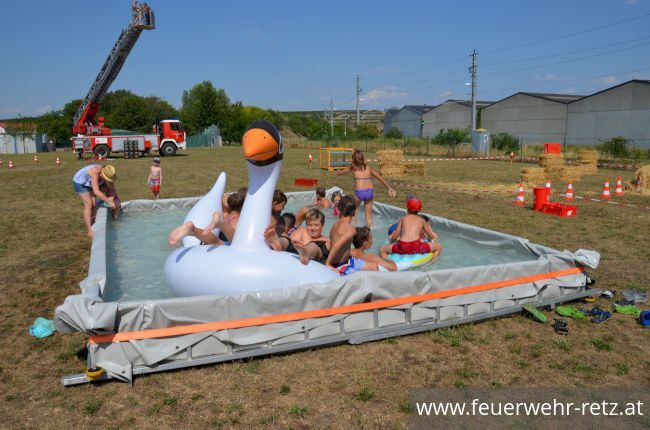 Foto 16, 07.08.2018, Hitzerekord beim Ferienspiel der Freiwilligen Feuerwehr Retz