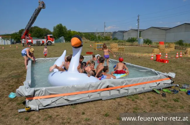 Foto 16, 07.08.2018, Hitzerekord beim Ferienspiel der Freiwilligen Feuerwehr Retz