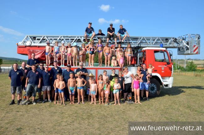 Foto 30, 07.08.2018, Hitzerekord beim Ferienspiel der Freiwilligen Feuerwehr Retz