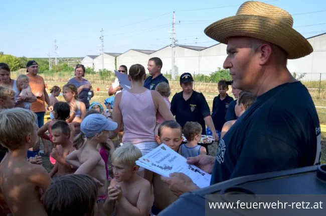Foto 32, 07.08.2018, Hitzerekord beim Ferienspiel der Freiwilligen Feuerwehr Retz