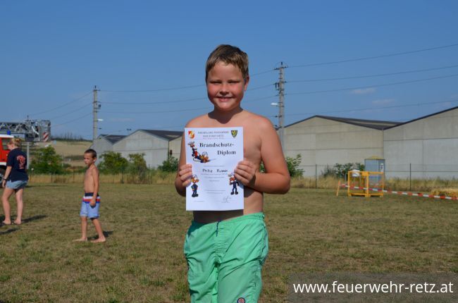 Foto 33, 07.08.2018, Hitzerekord beim Ferienspiel der Freiwilligen Feuerwehr Retz