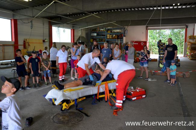 Foto 10, 02.09.2019, Ferienspiel der Blaulichtorganisationen 2019 - Blaulichtnachmittag mit Feuerwehr und Rotes Kreuz