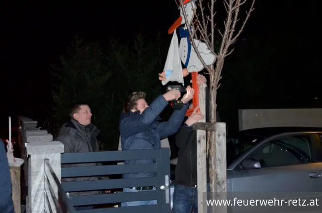 Foto 2, 24.02.2018, Der Feuerwehr - Storch ist gelandet