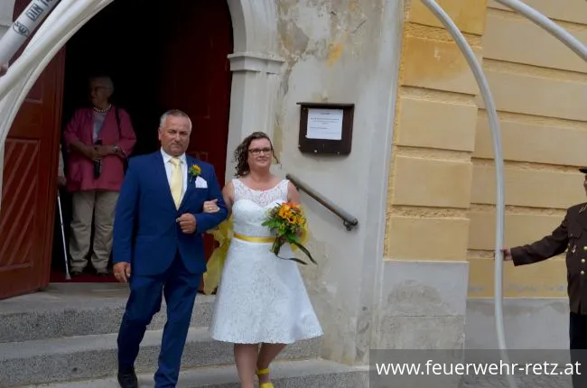 Foto 1, 16.07.2019, Feuerwehrhochzeit in Retz
