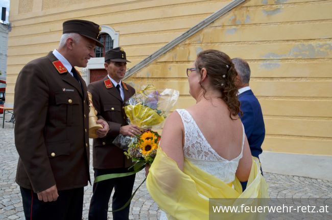 Foto 3, 16.07.2019, Feuerwehrhochzeit in Retz