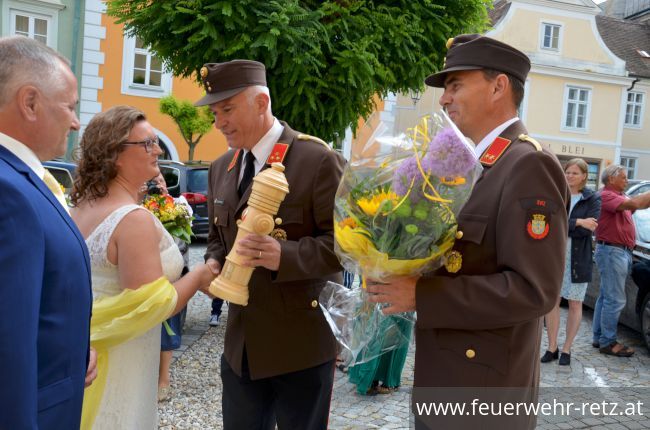 Foto 4, 16.07.2019, Feuerwehrhochzeit in Retz