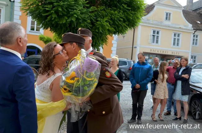 Foto 5, 16.07.2019, Feuerwehrhochzeit in Retz
