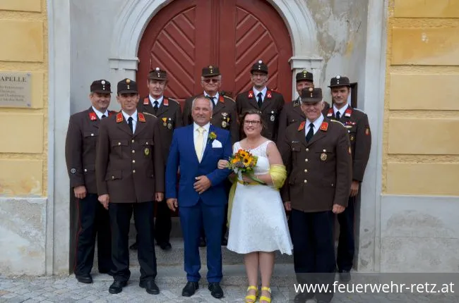 Foto 6, 16.07.2019, Feuerwehrhochzeit in Retz