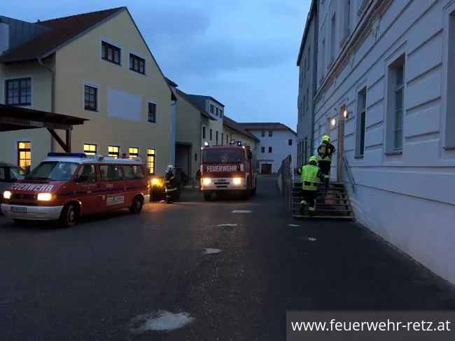 Foto 1, 22.02.2019, Brandmelderalarm - Caritas Heim Retz