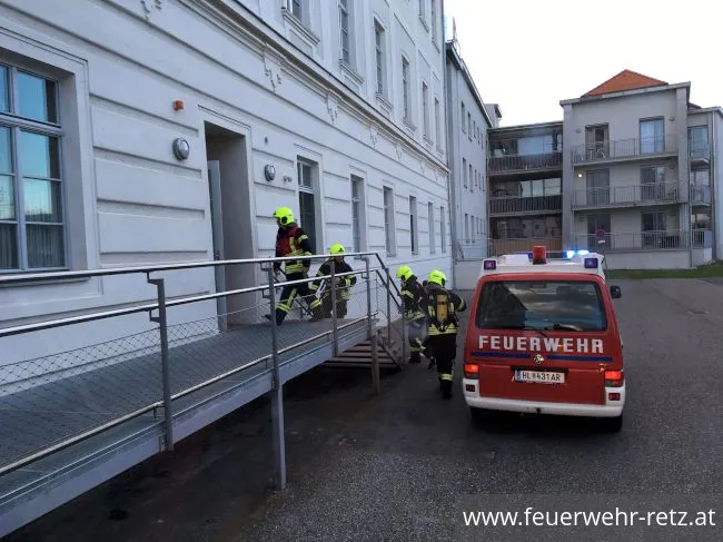 Foto 1, 06.04.2019, Brandmelderalarm - Caritas Heim Retz Foto 1, 06.04.2019, Brandmelderalarm - Caritas Heim Retz