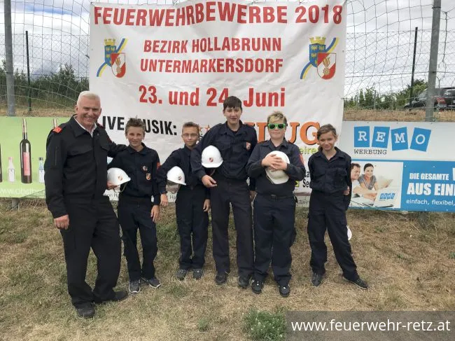 Foto 1, 19.07.2018, Leistungsbewerbe der Feuerwehrjugend 2018 - Sehr gute Leistung in Untermarkersdorf
