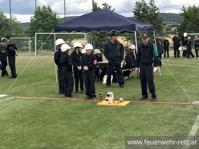 Foto 2, 19.07.2018, Leistungsbewerbe der Feuerwehrjugend 2018 - Sehr gute Leistung in Untermarkersdorf