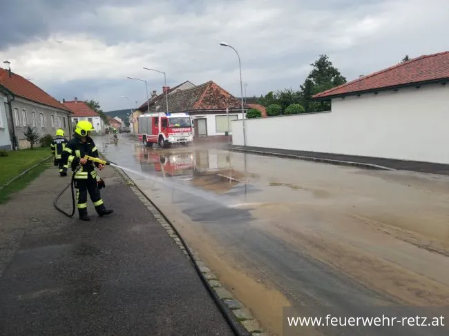 Foto 1, 05.08.2019, Unwetter über Retz - Mehrere Einsätze für die Feuerwehr