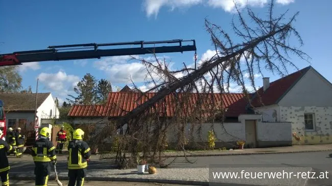 Foto 11, 29.10.2017, Technischer Einsatz - WLFA-K bei Sturmschadeneinsatz in Watzelsdorf