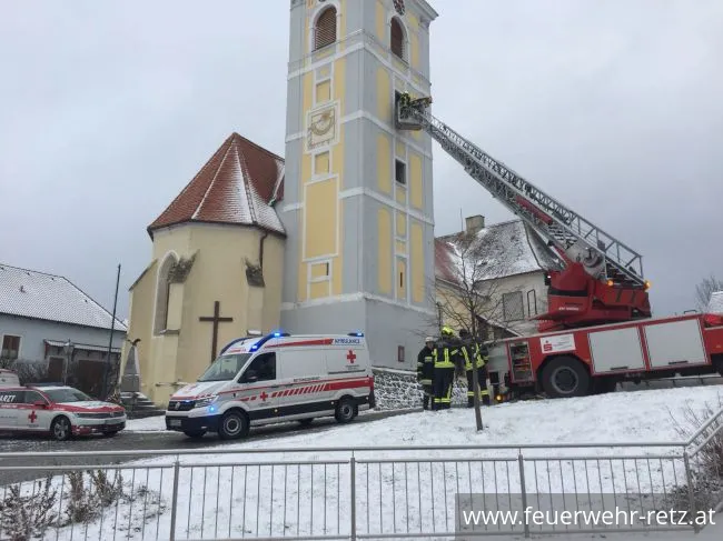 Foto 1, 15.01.2018, Technischer Einsatz - Personenrettung mit Drehleiter