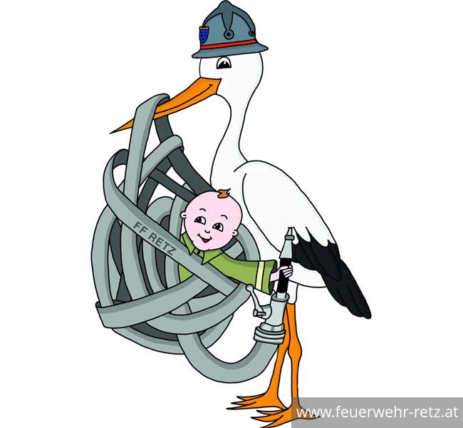Foto 7, 03.02.2018, Der Feuerwehr - Storch ist gelandet